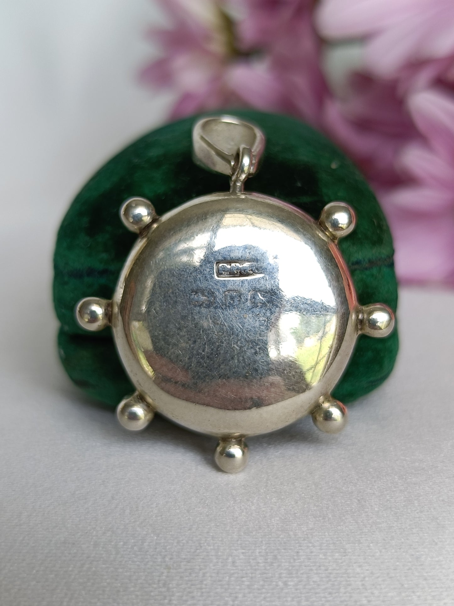 Antique Victorian 1888c sterling silver functional compass fob pendant by Payton Pepper & Co