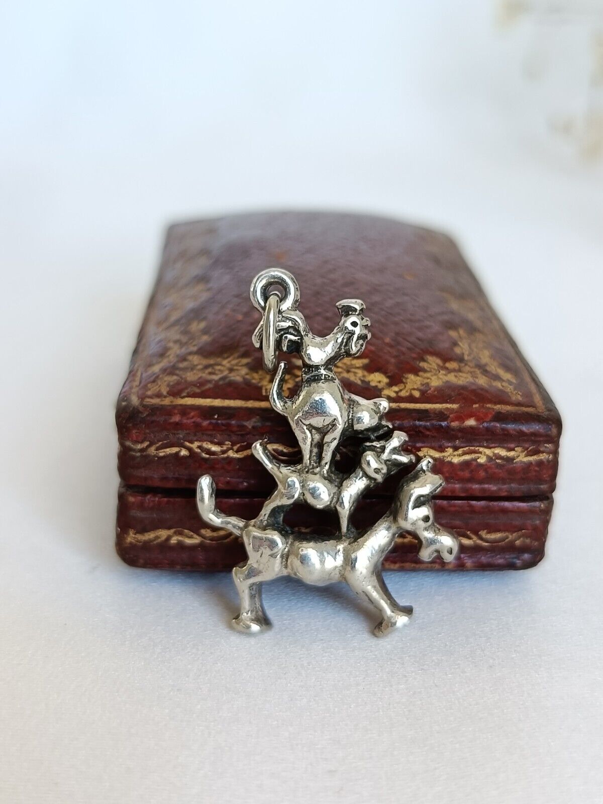 Vintage 1960's Silver Bremen Town Musicians Charm Or Pendant