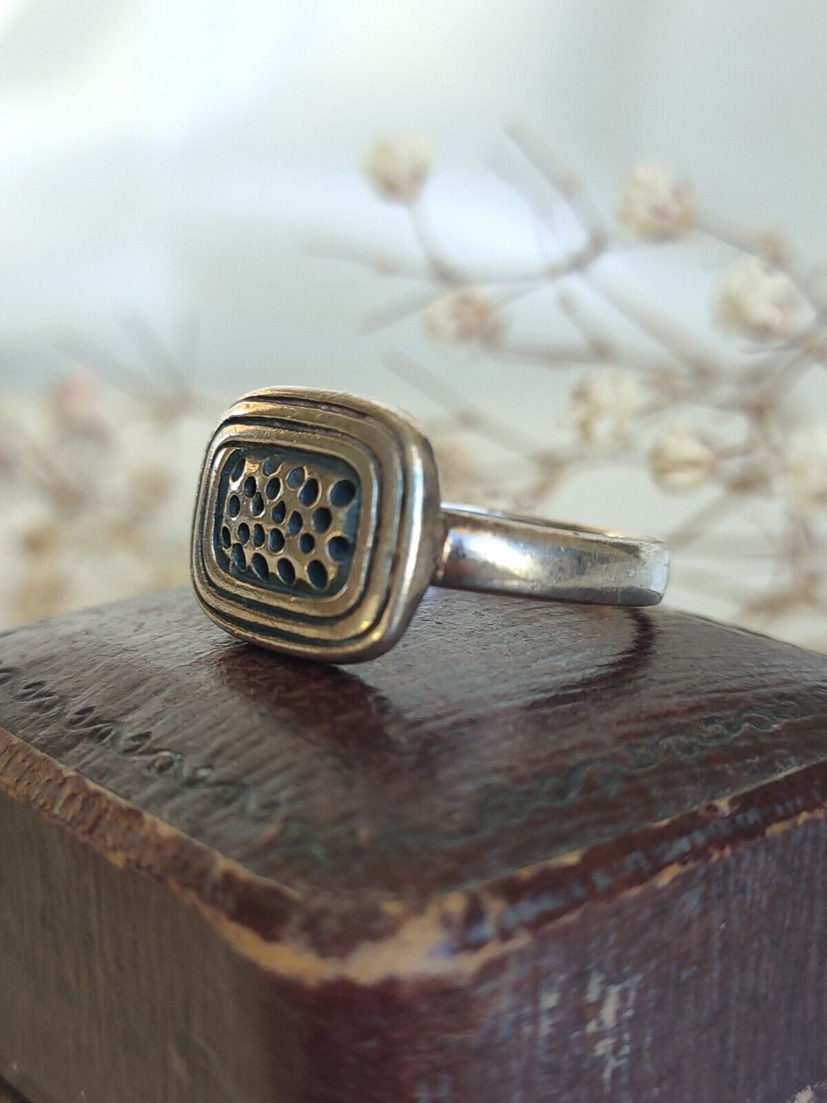 Vintage 925 Sterling Silver Thimble Ring Size 7.5 or O