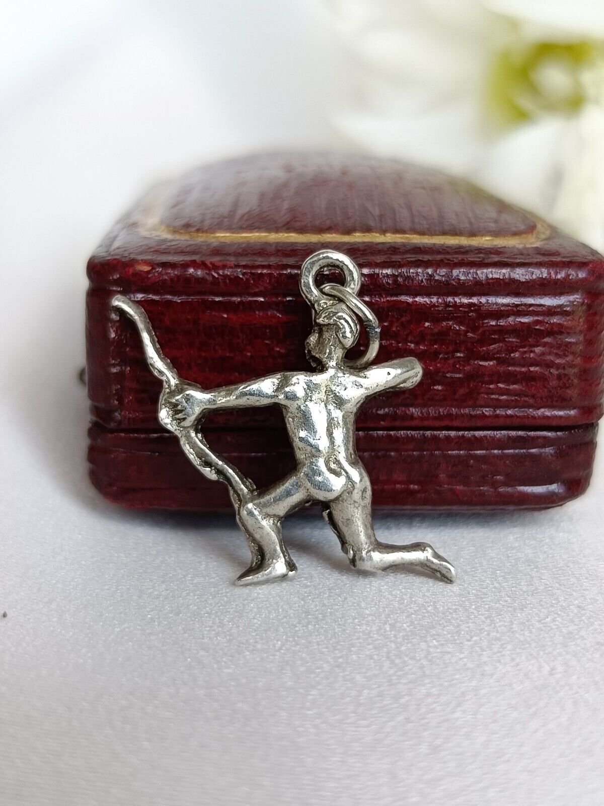 Vintage 925 Sterling Silver Sagittarius Zodiac The Archer Charm Or Pendant