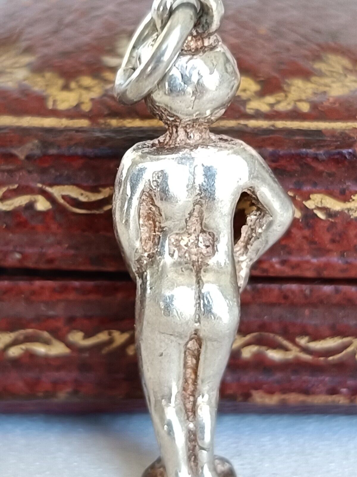 Vintage 70's Sterling Silver Maneken Pis Brussels Statue Charm Or Small Pendant