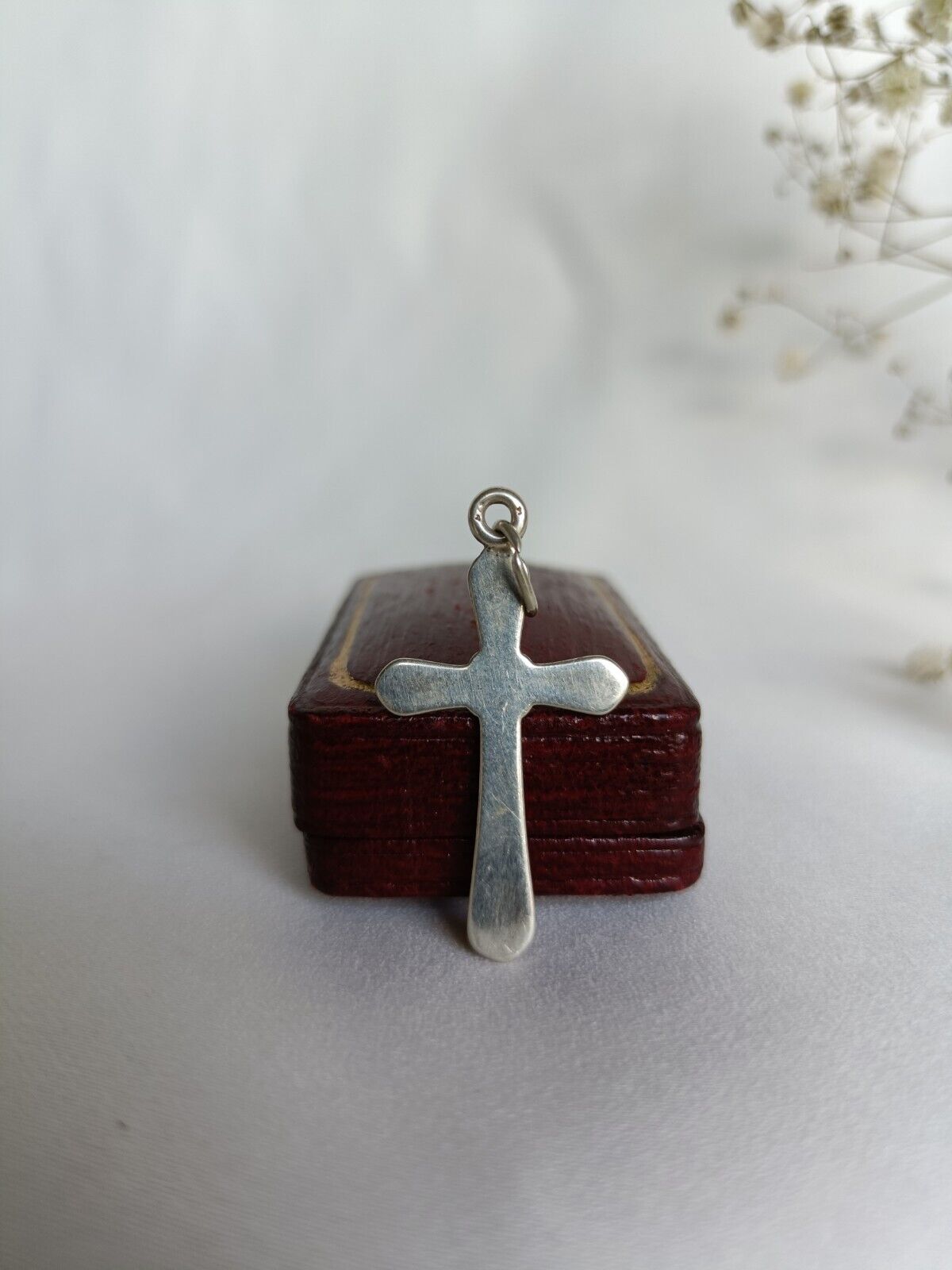 Vintage 925 Sterling Silver Cross Crucifix Pendant Or Charm