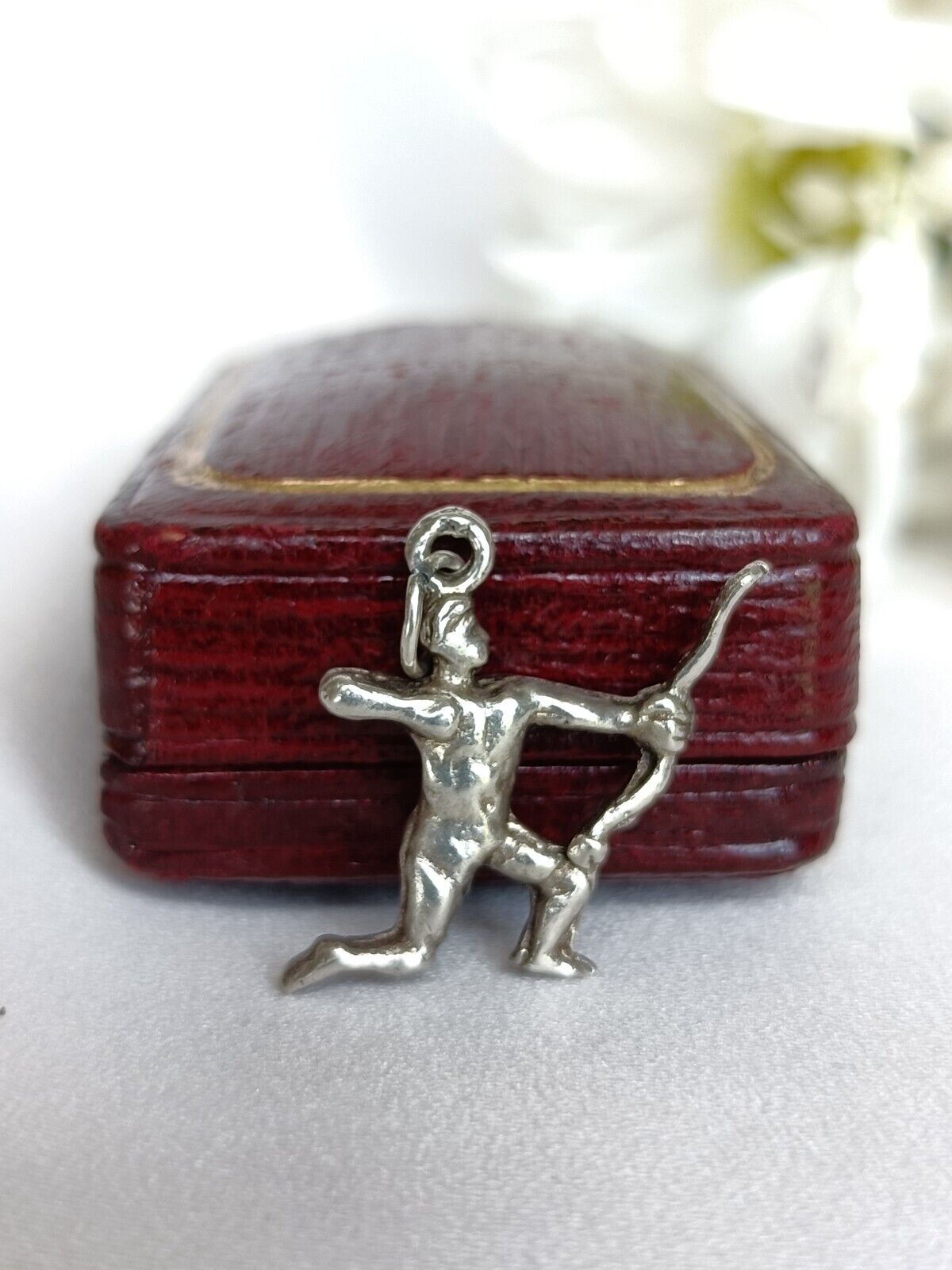 Vintage 925 Sterling Silver Sagittarius Zodiac The Archer Charm Or Pendant