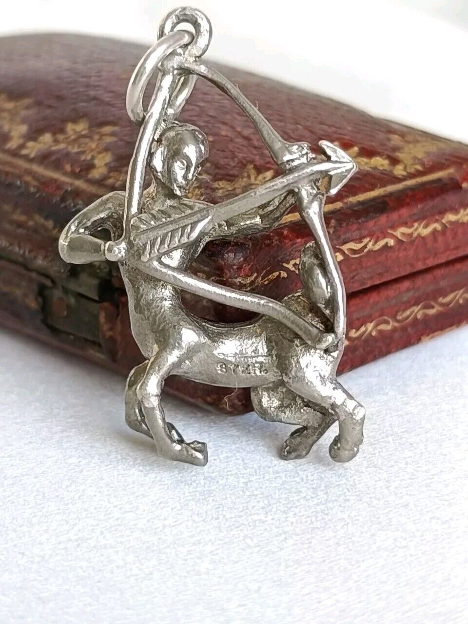 Vintage 925 Sterling Silver Sagittarius Centaur Pendant Or Large Charm