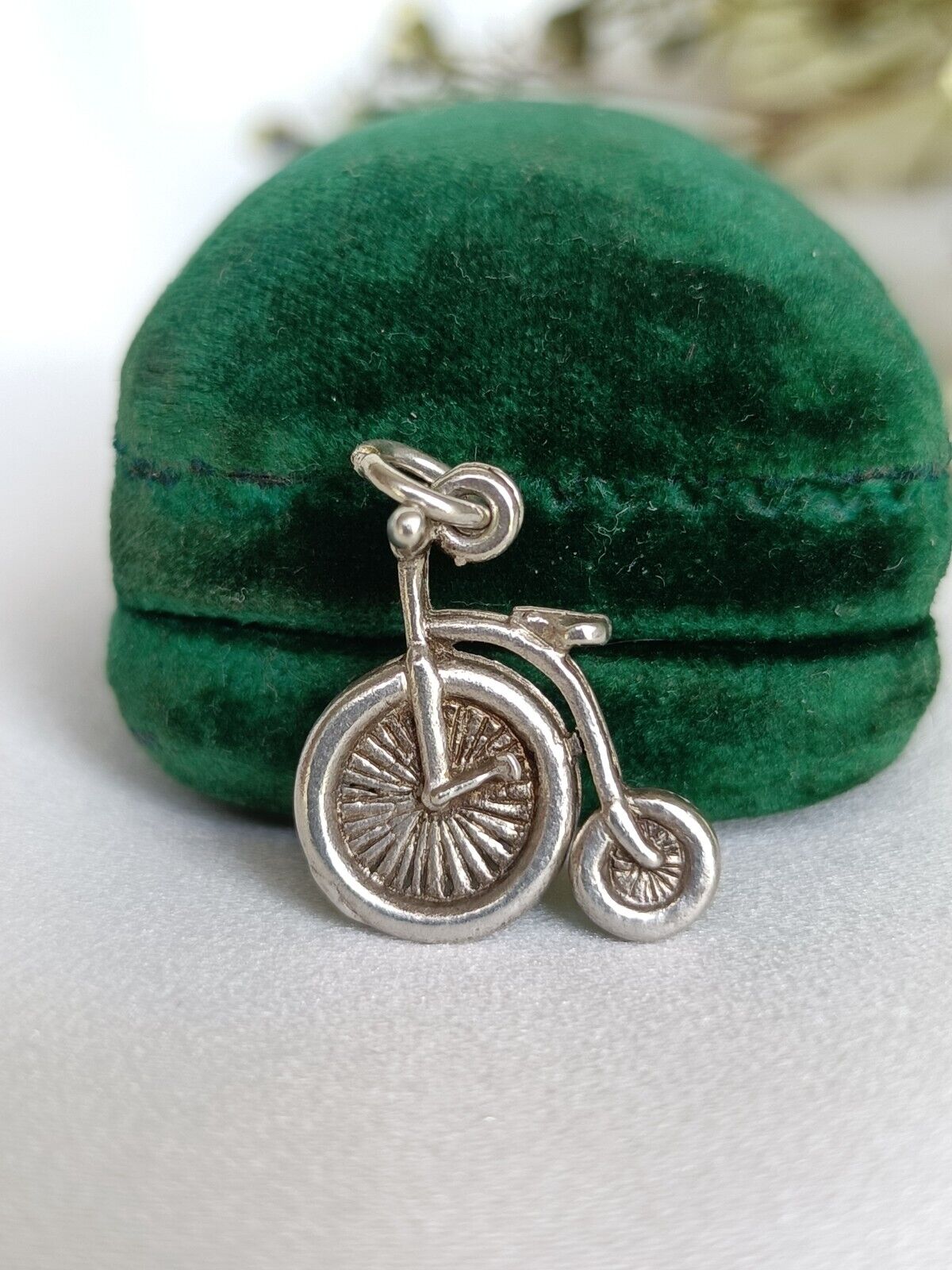 Vintage Sterling Silver Penny Farthing Bicycle Charm