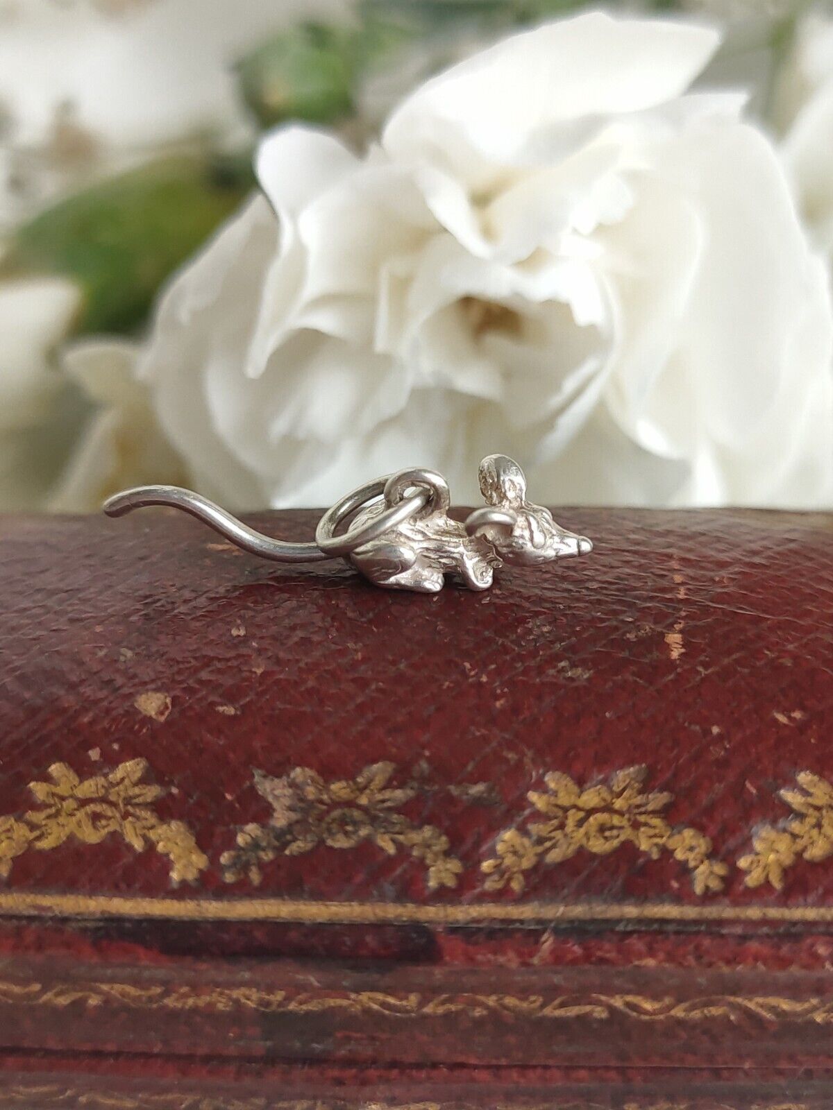 Vintage 925 Sterling Silver Mouse Marsupial Charm Or Pendant