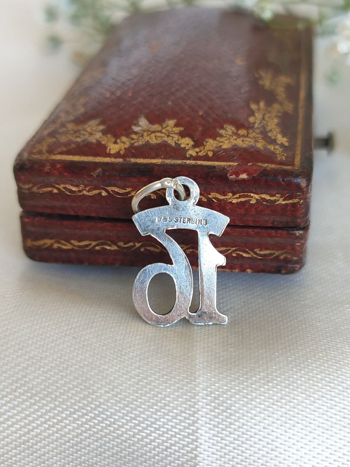 Vintage 925 Sterling Silver Sweet 16 Birthday Pendant Or Charm