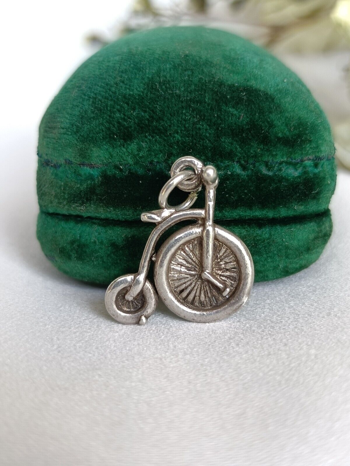 Vintage Sterling Silver Penny Farthing Bicycle Charm