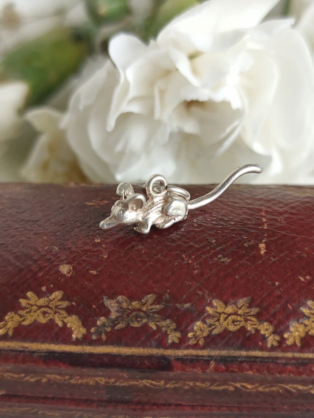 Vintage 925 Sterling Silver Mouse Marsupial Charm Or Pendant