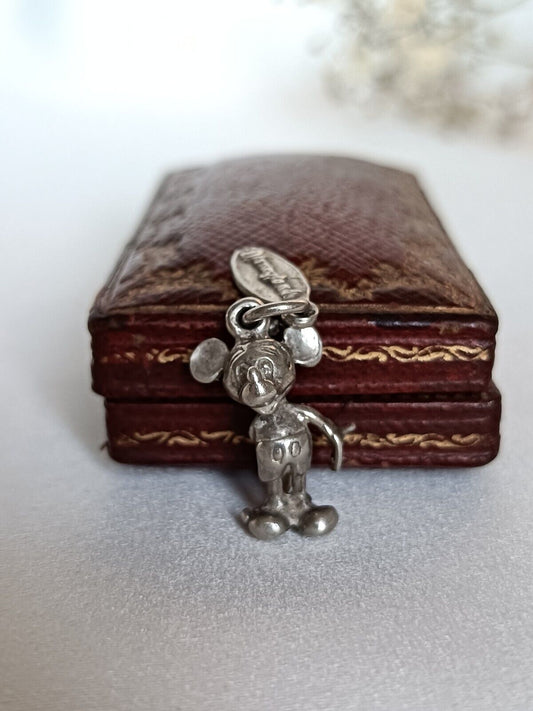 Vintage Walt Disney Productions Sterling Silver Mickey Mouse Charm