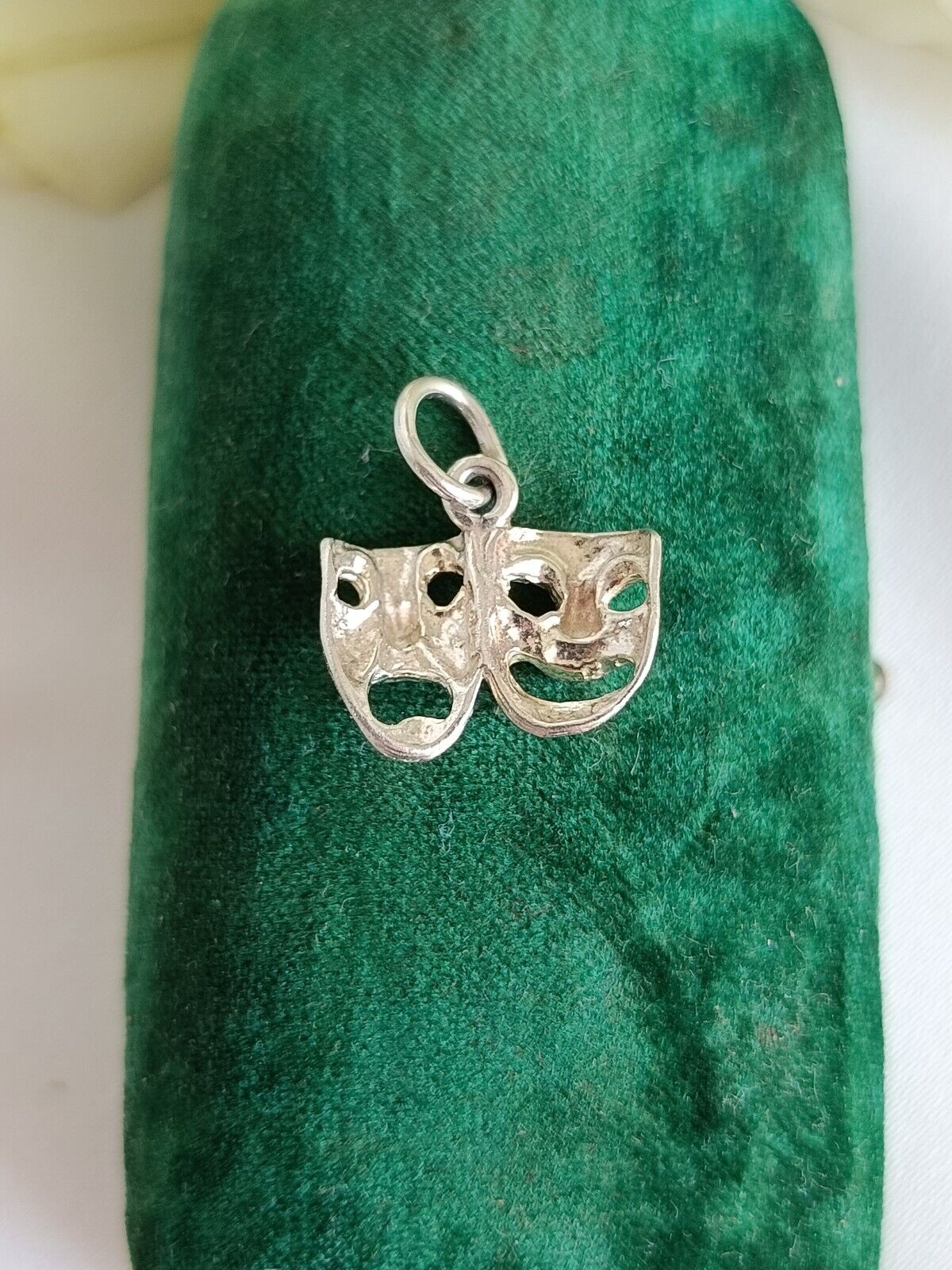 Vintage Sterling Silver Drama Mask Charm