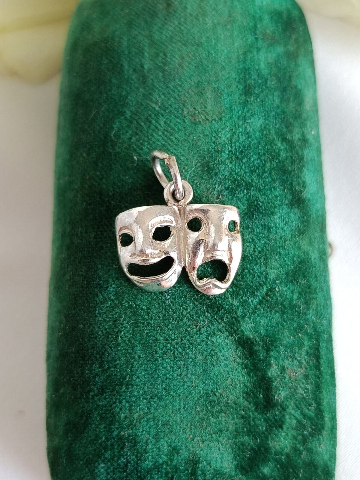 Vintage Sterling Silver Drama Mask Charm