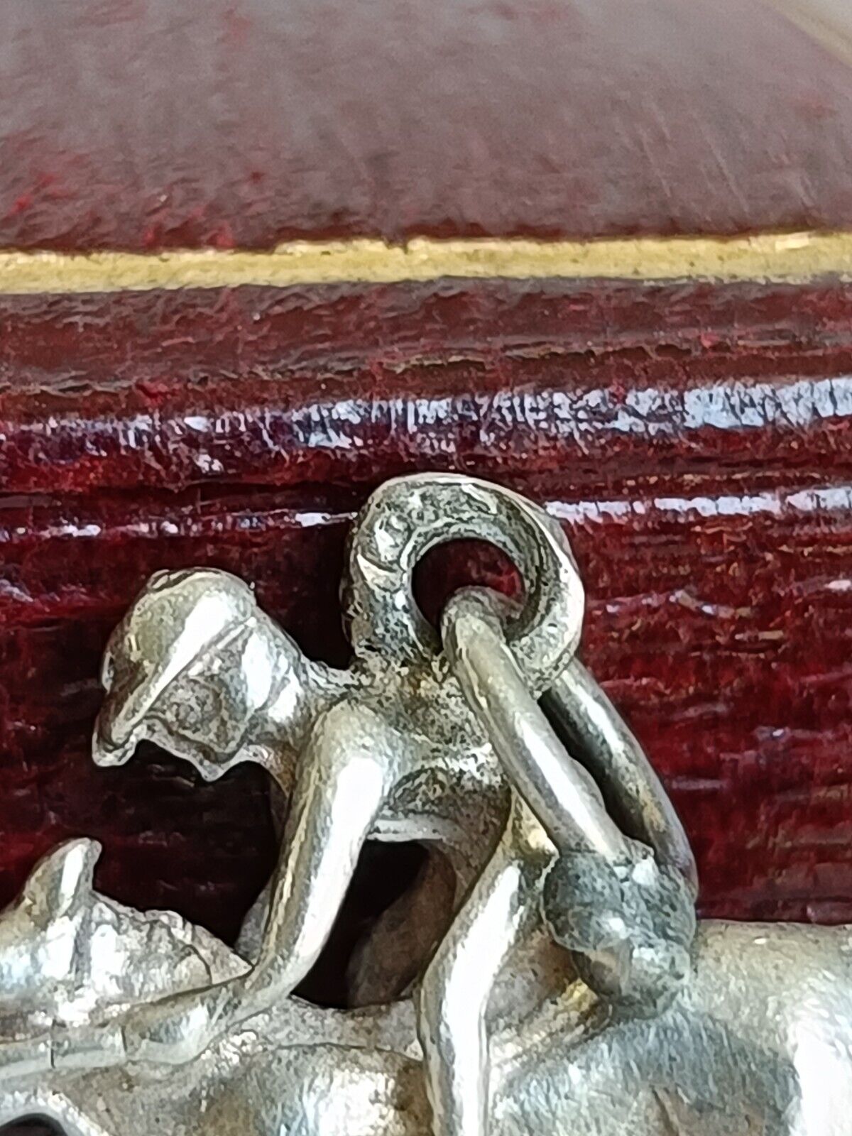 Vintage Sterling Silver Jockey Horse And Rider Charm Or Pendant