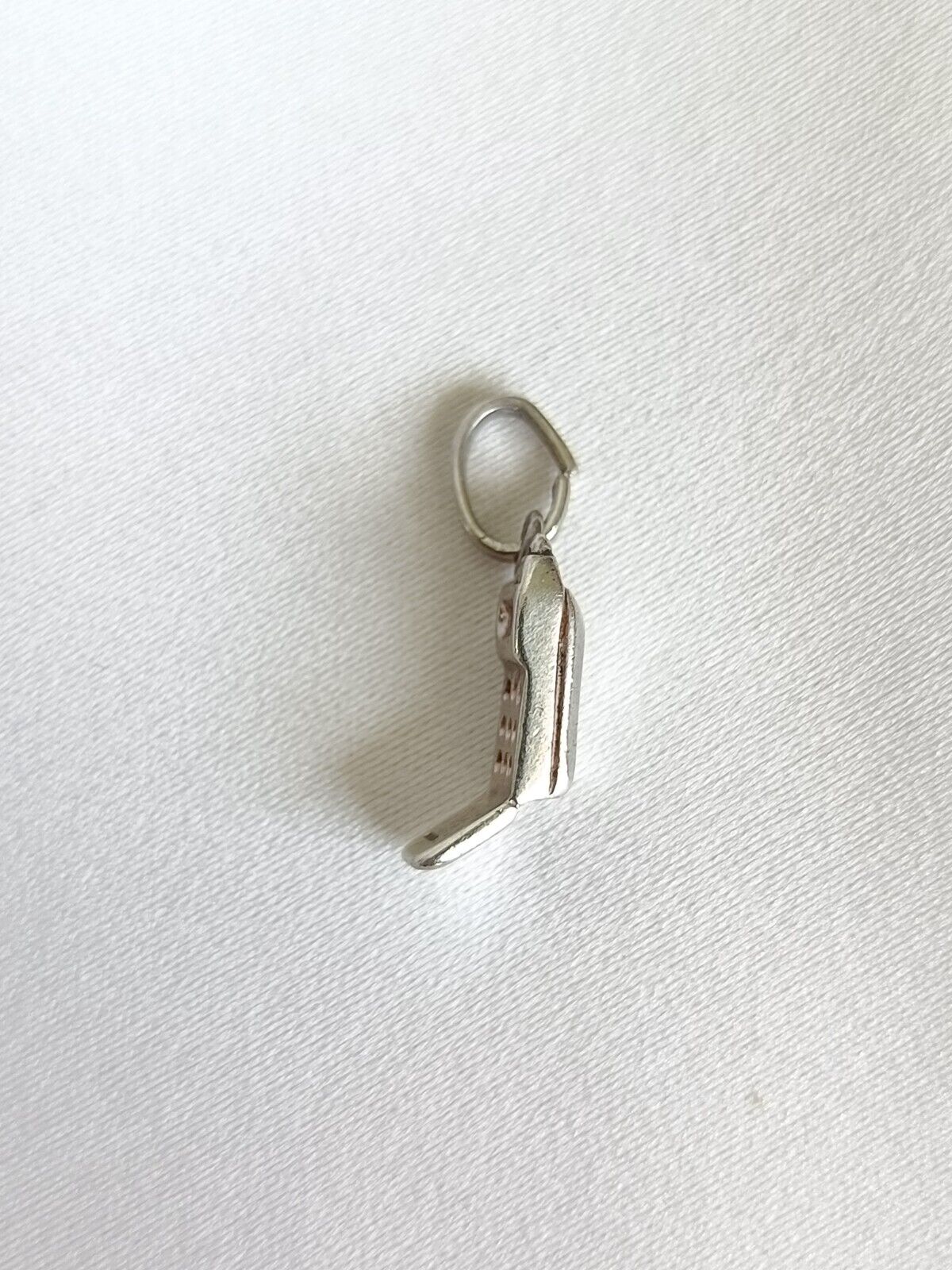 Y2K Sterling Silver Mobile Flip Phone Charm Or Small Pendant