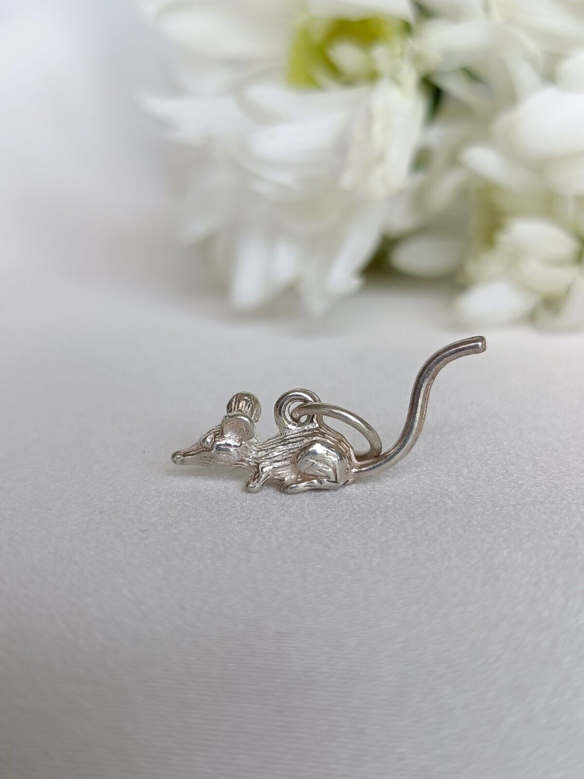 Vintage Sterling Silver Mouse Or Marsupial Charm Or Small Pendant