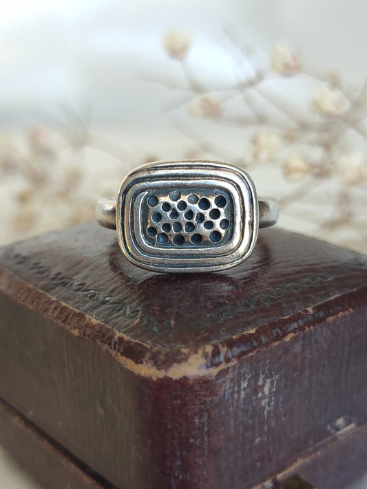 Vintage 925 Sterling Silver Thimble Ring Size 7.5 or O