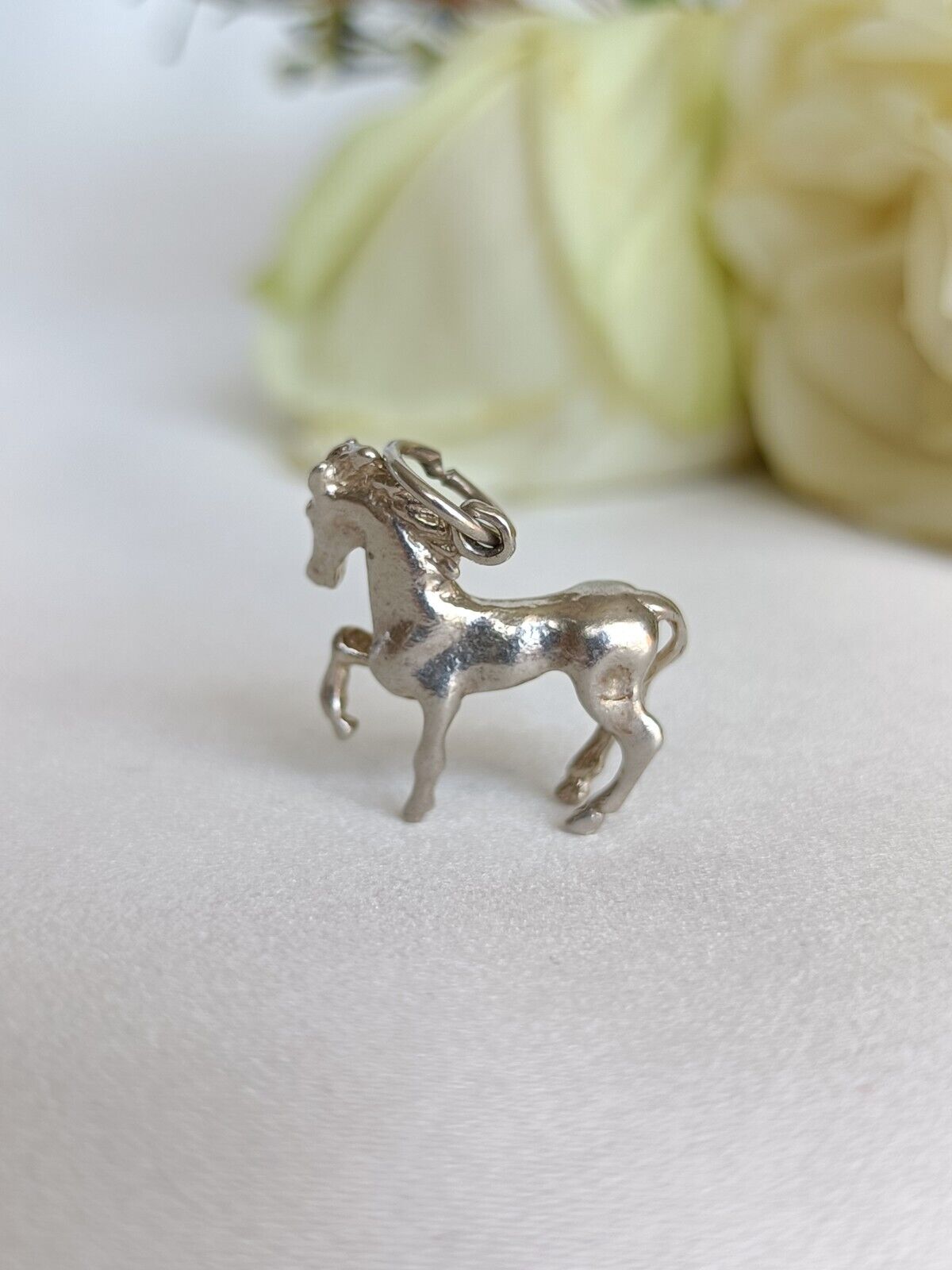 Vintage Sterling Silver Horse Charm Or Small Pendant