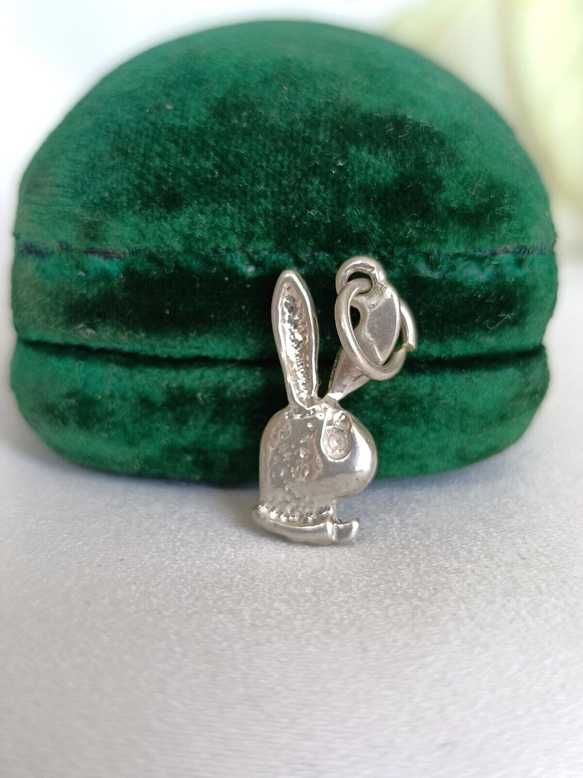 Vintage 1990's Y2K Sterling Silver Playboy Bunny Charm