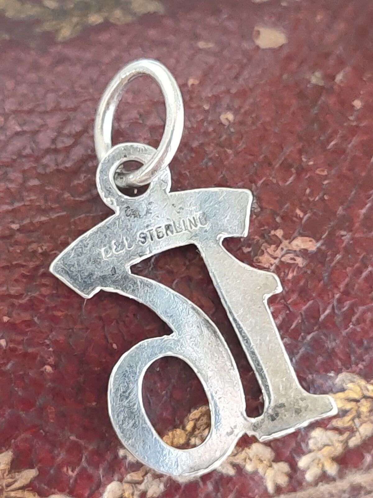 Vintage 925 Sterling Silver Sweet 16 Birthday Pendant Or Charm