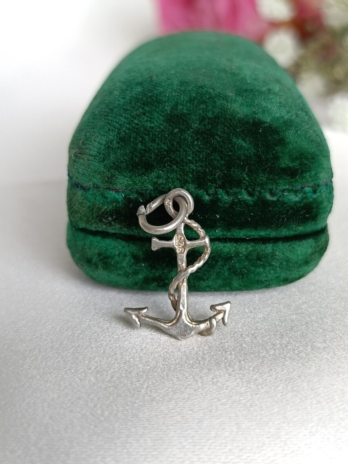 Vintage Sterling Silver Anchor Charm Or Small Pendant