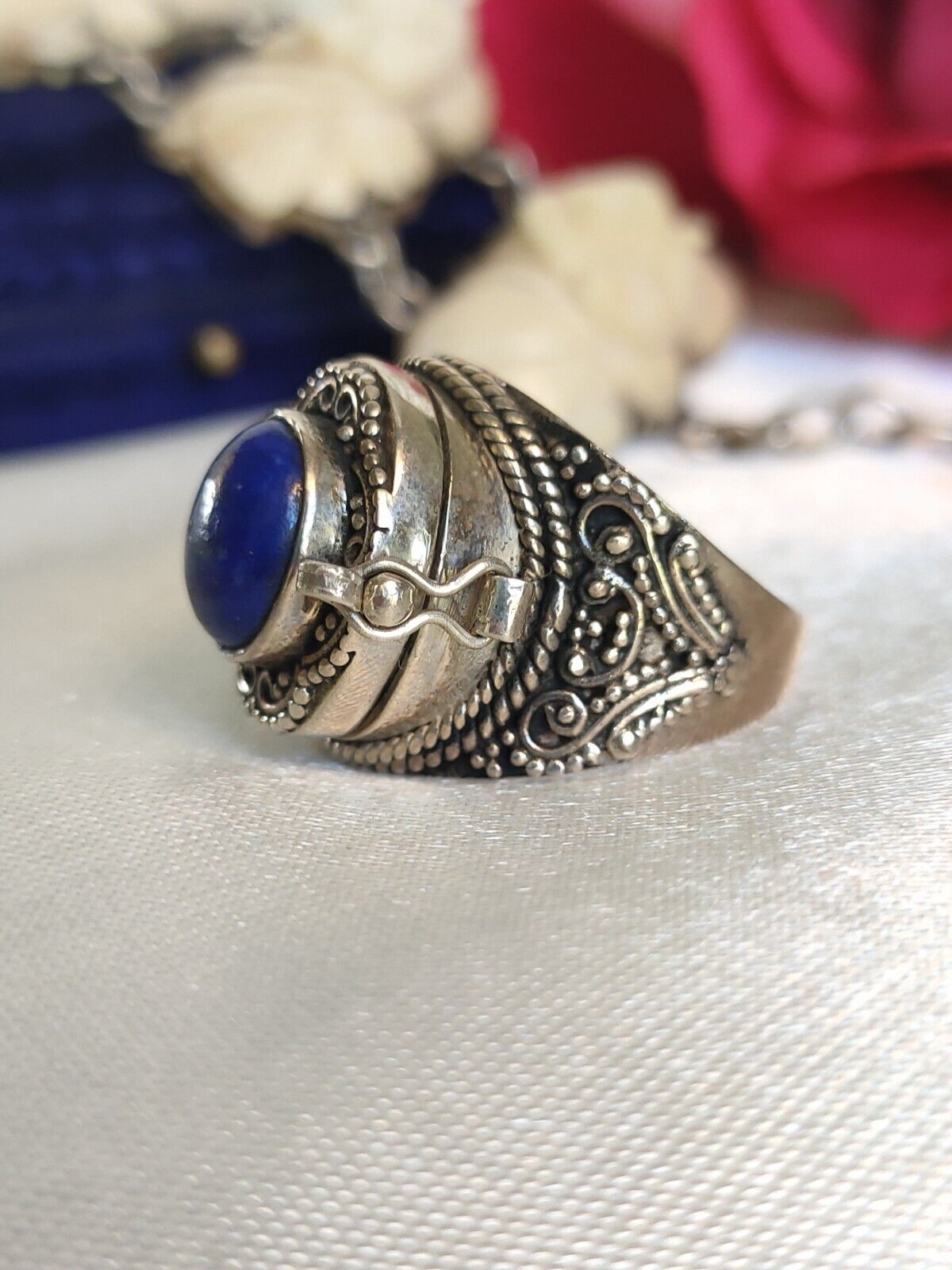 Vintage 925 Lapis sale Ring