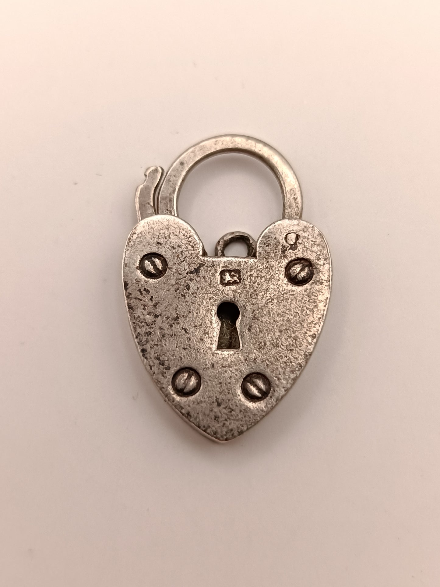 Vintage Fred Manshaw Sterling Silver Heart Lock Clasp Replacement  Or Charm