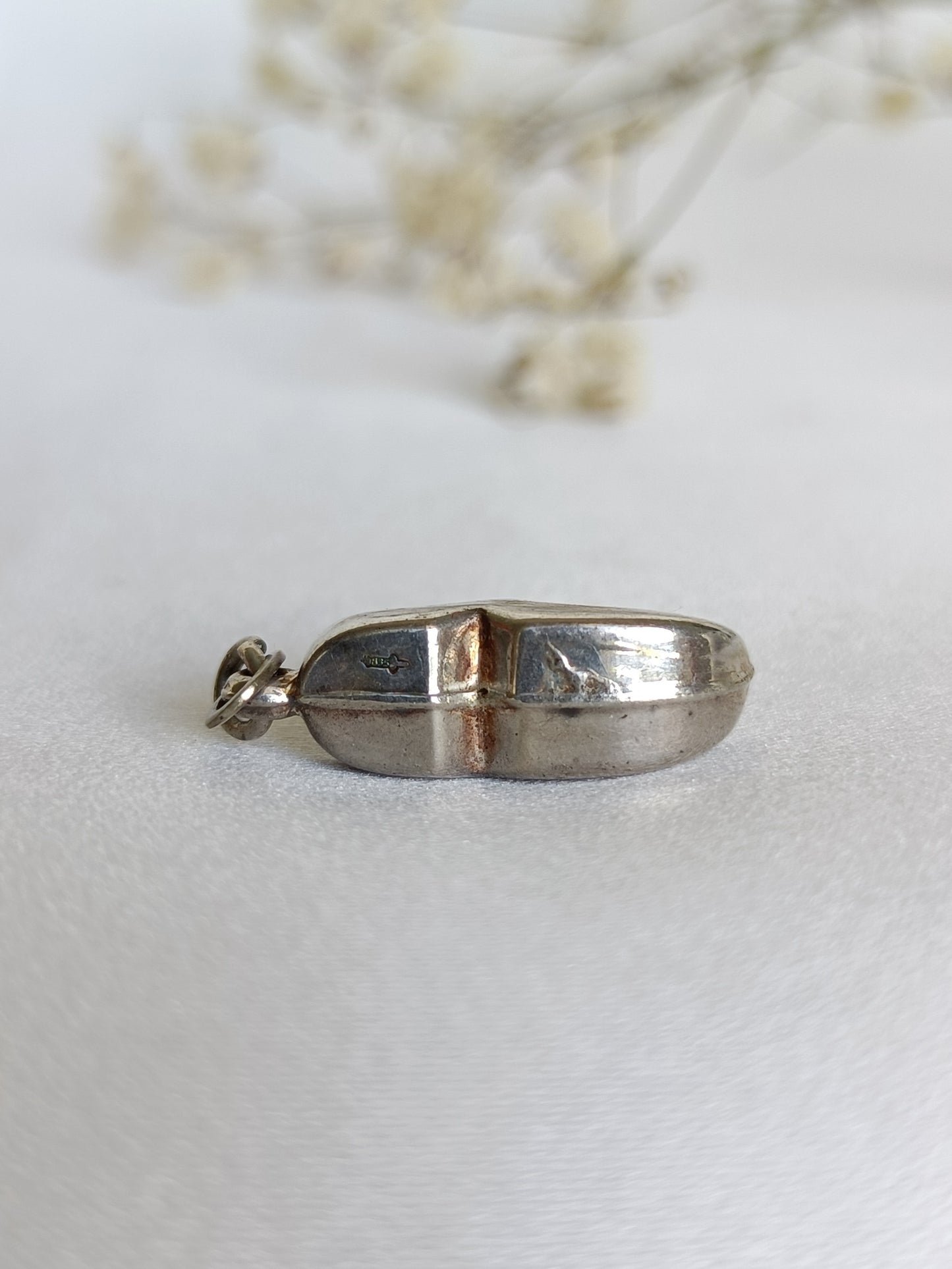 Vintage silver Dutch clog charm