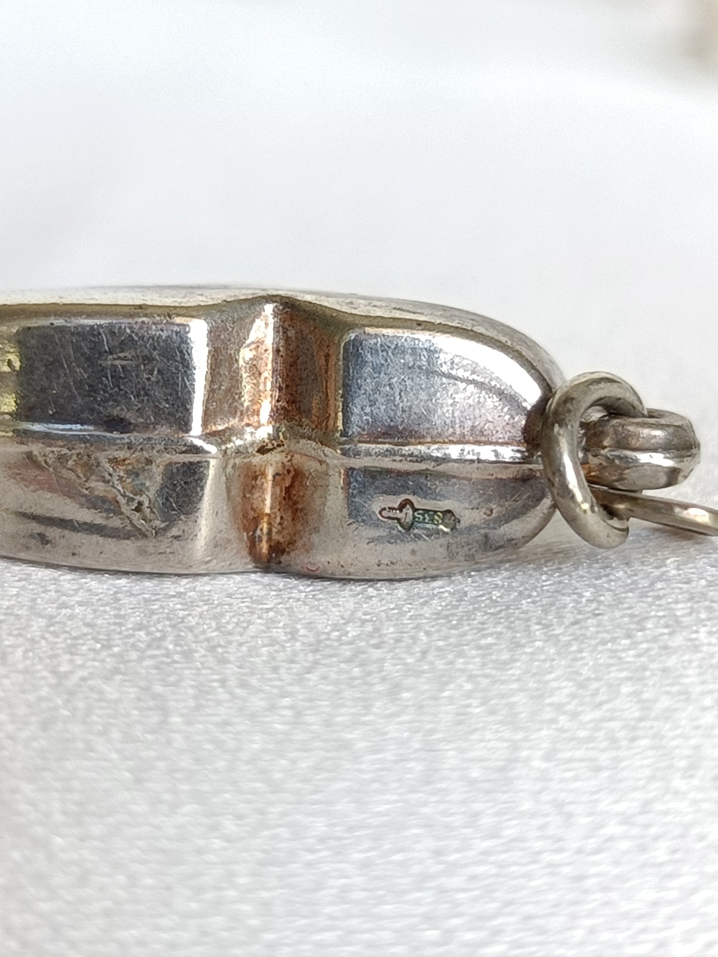 Vintage silver Dutch clog charm