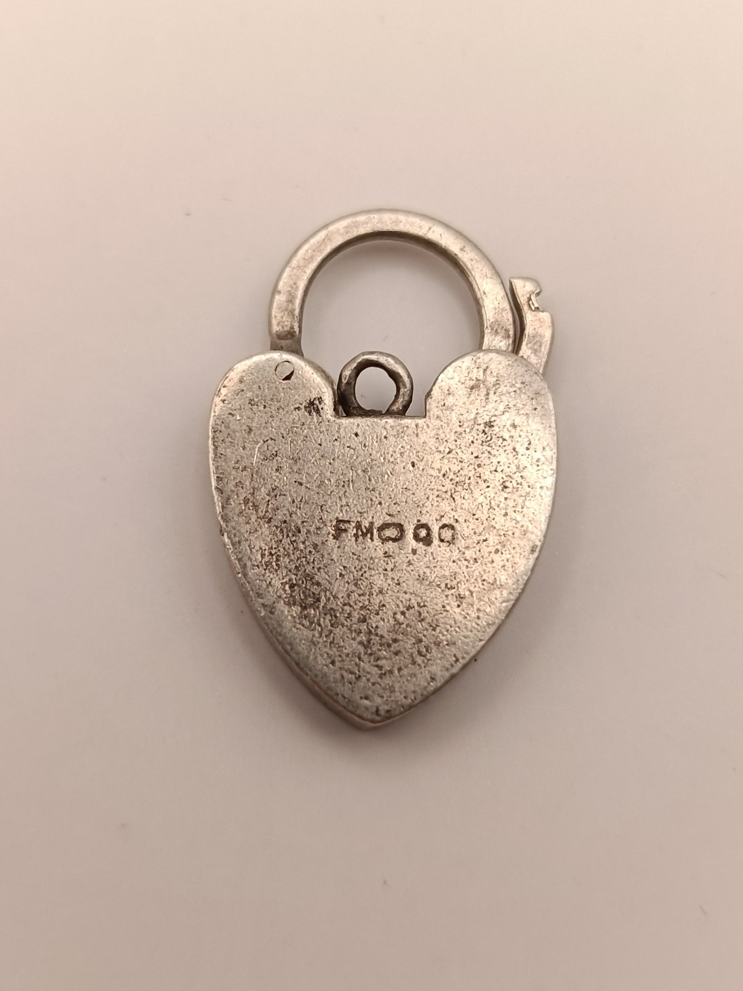 Vintage Fred Manshaw Sterling Silver Heart Lock Clasp Replacement  Or Charm