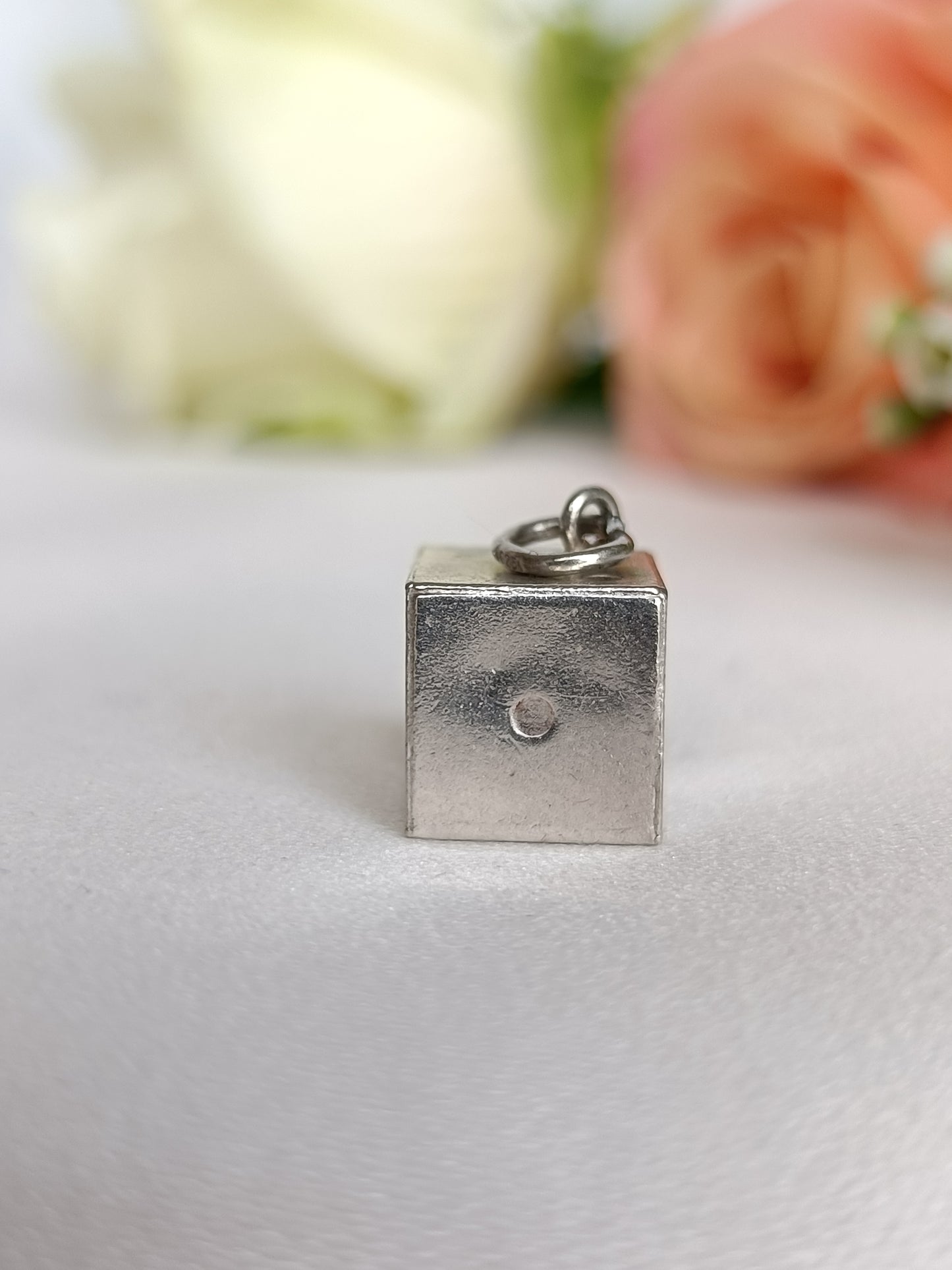 Vintage 1970's 925 Sterling silver Dice charm