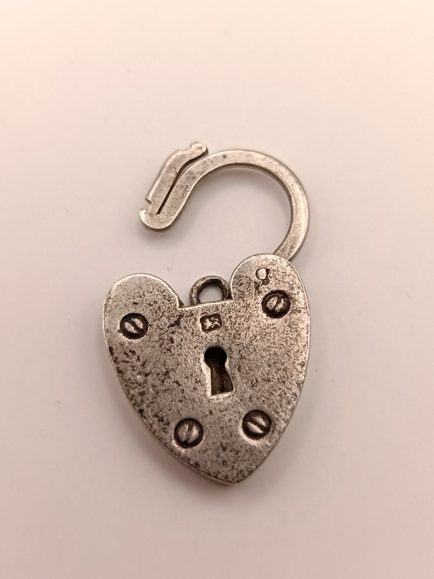 Vintage Fred Manshaw Sterling Silver Heart Lock Clasp Replacement  Or Charm